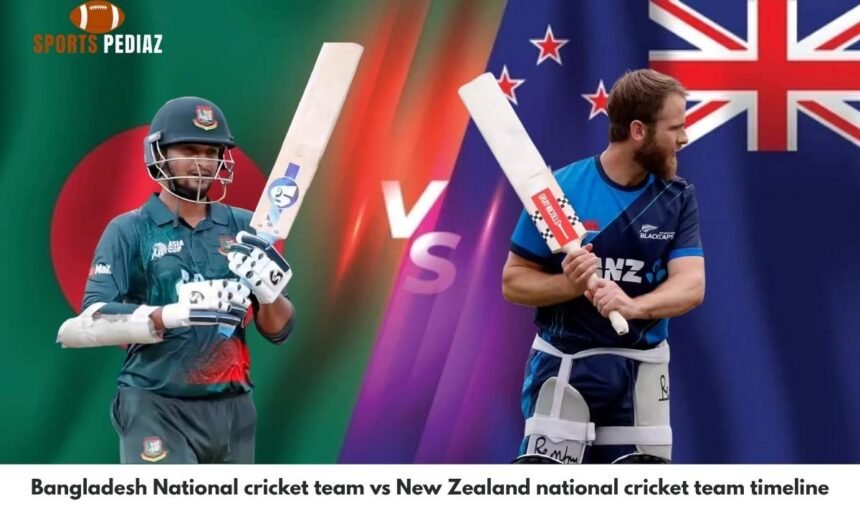 Bangladesh National cricket team vs New Zealand national cricket team timeline