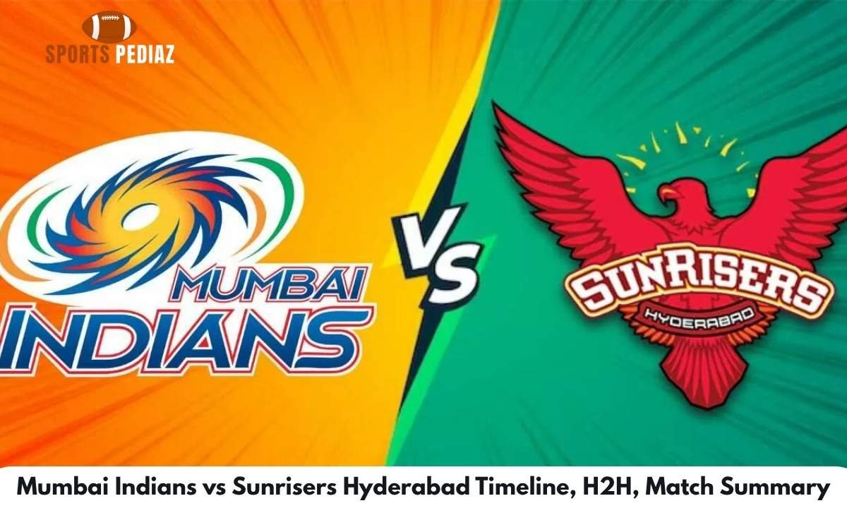 Mumbai Indians vs Sunrisers Hyderabad Timeline