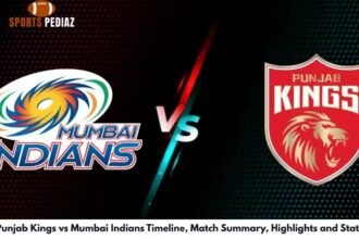 Punjab Kings vs Mumbai Indians Timeline