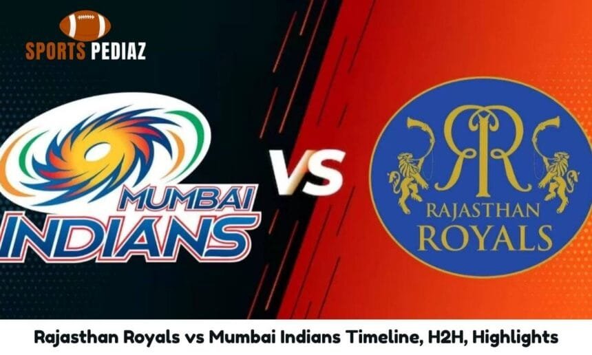 Rajasthan Royals vs Mumbai Indians Timeline